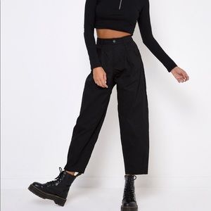 Black trousers from Motel Rocks